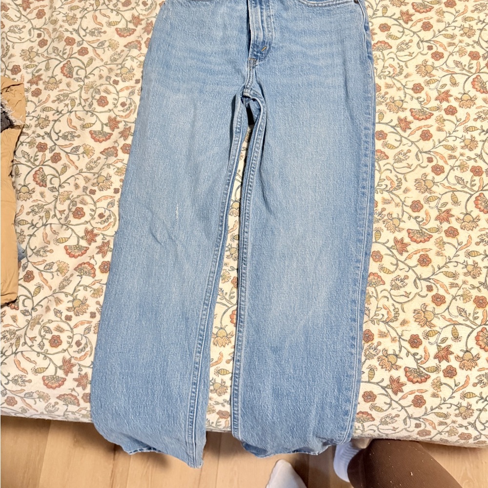 Abercrombie & Fitch Light Blue Straight Leg Jeans
